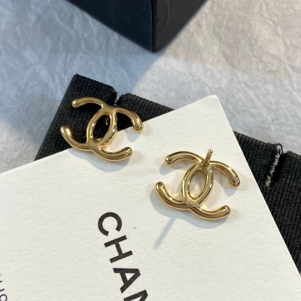 Chanel Vintage Double C Earrings