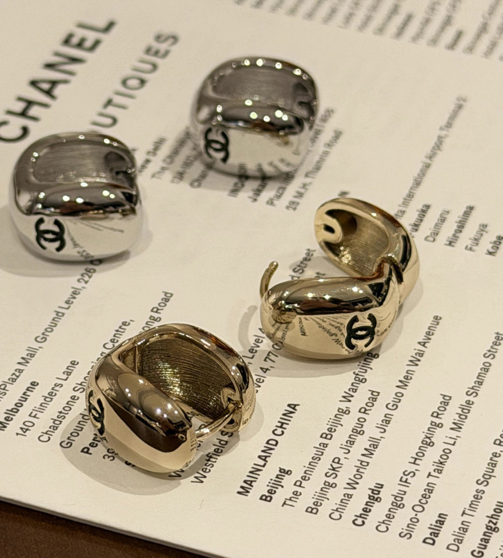 Chanel Double C Earrings