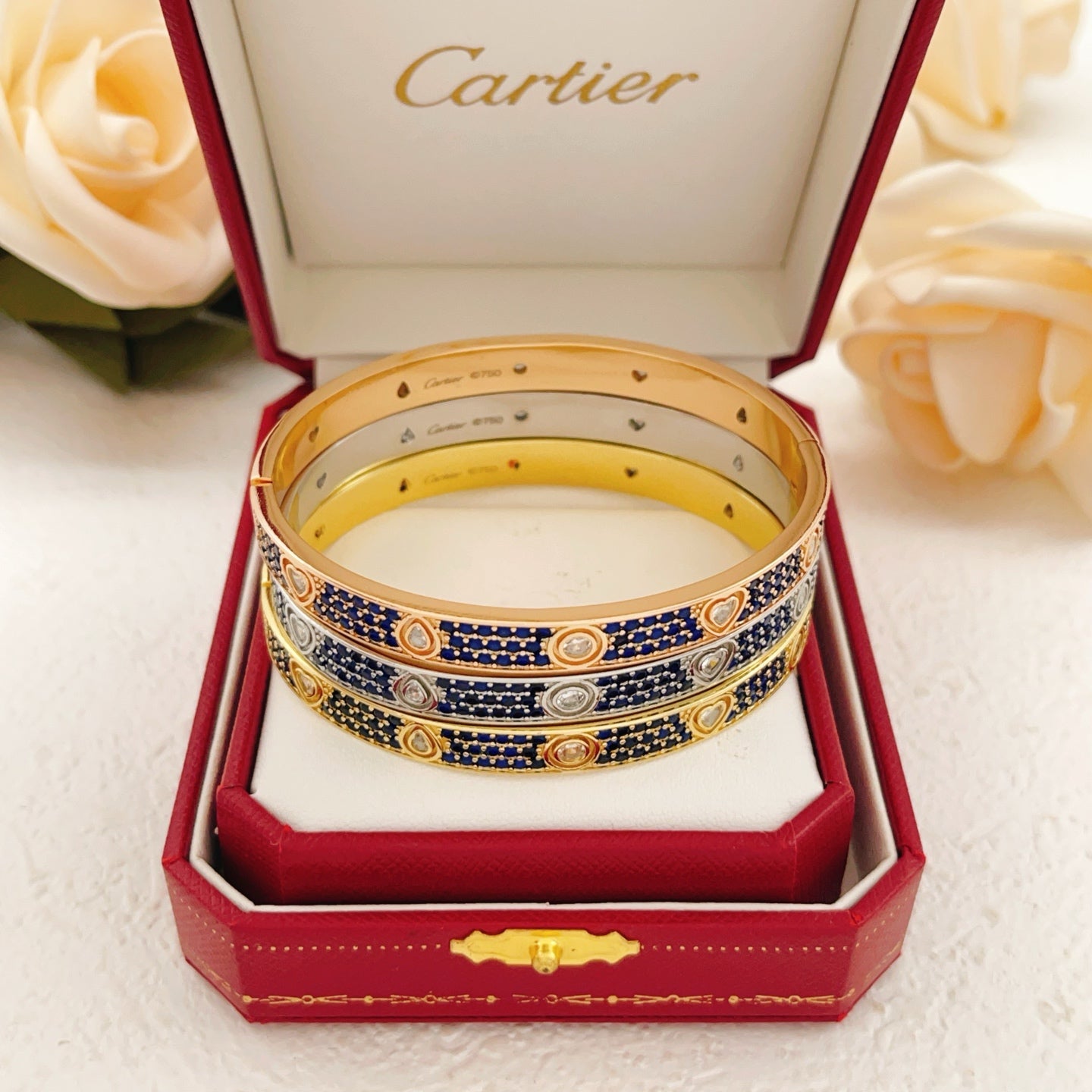Cartier "Blue" Full-Pavé Bracelet