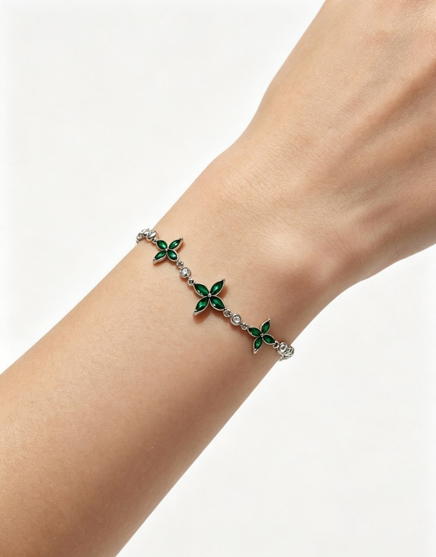 Van Cleef & Arpels-style Clover Bracelet