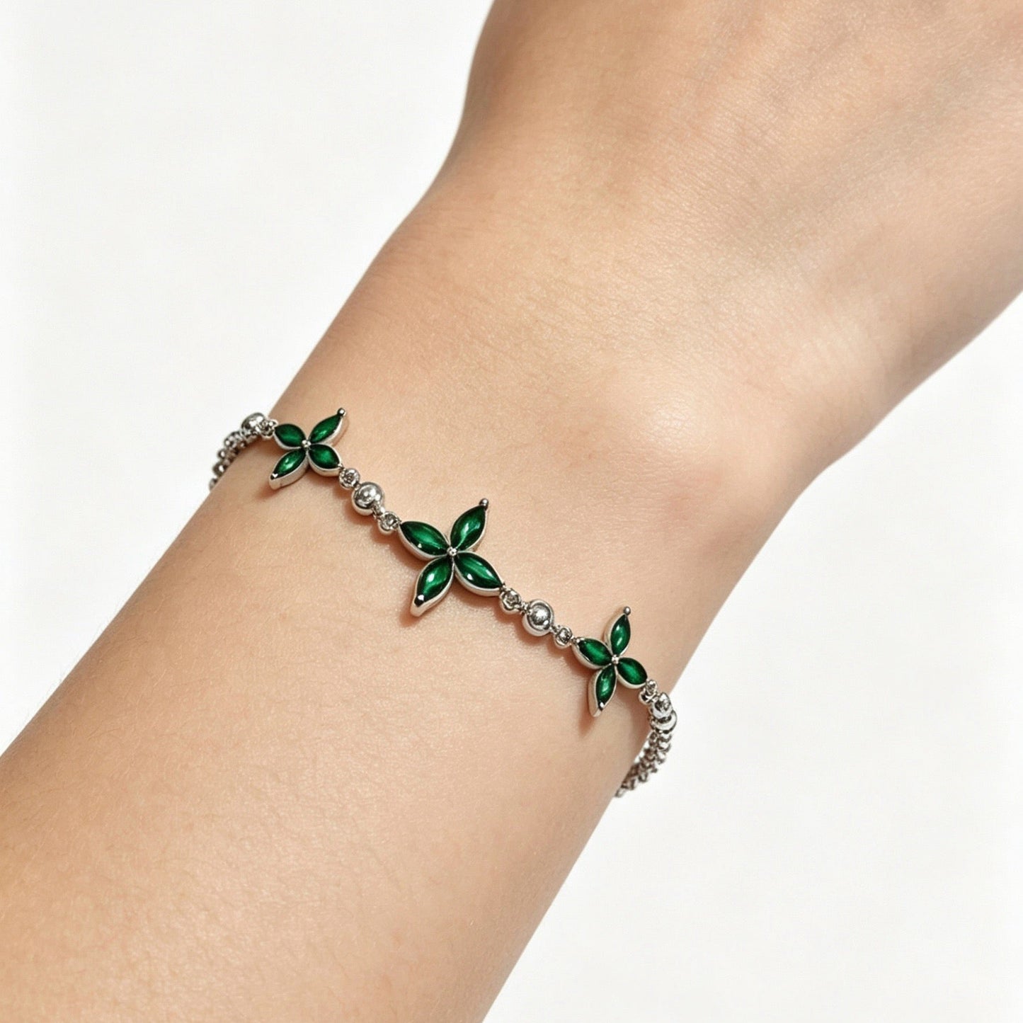 Van Cleef & Arpels-style Clover Bracelet