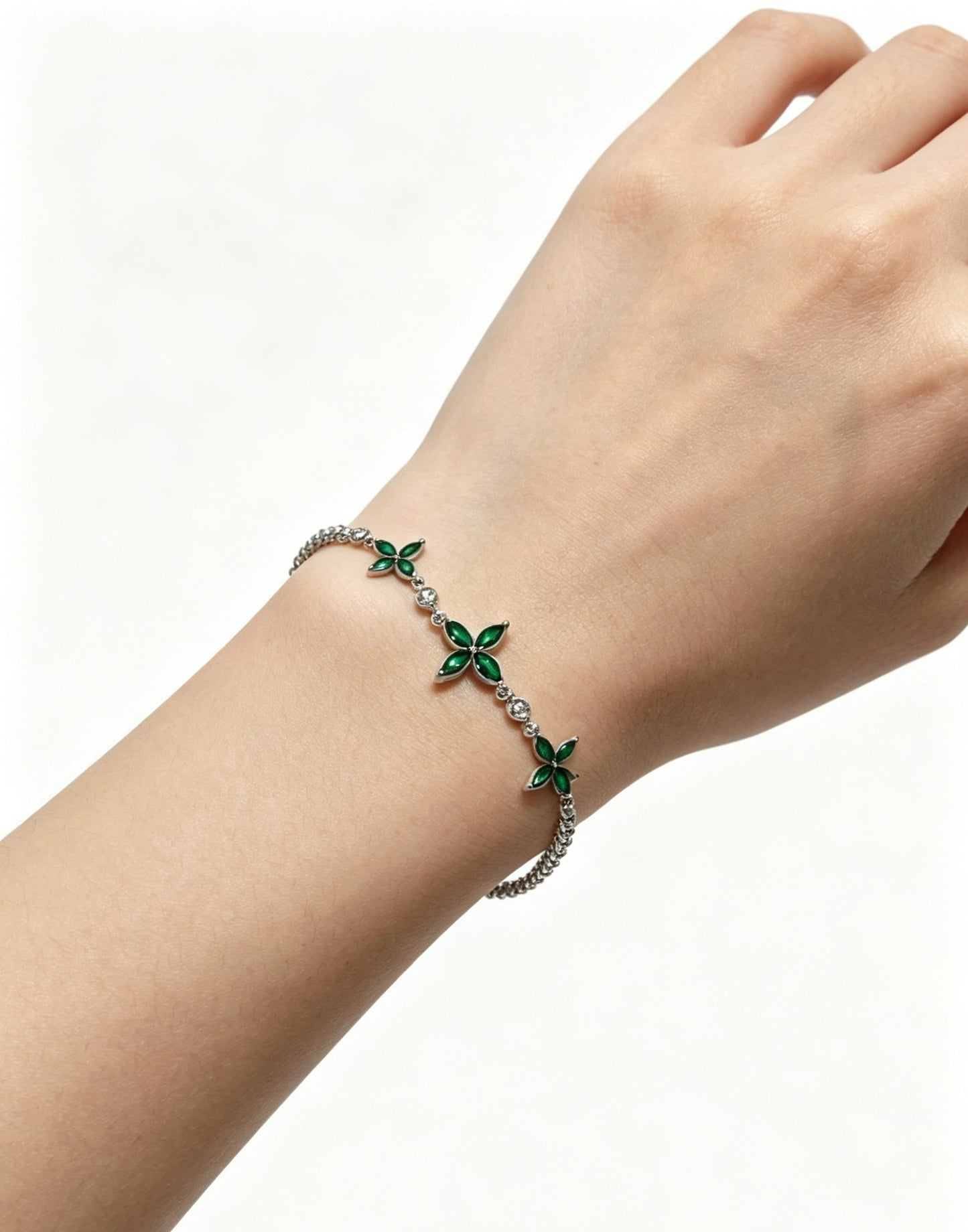Van Cleef & Arpels-style Clover Bracelet
