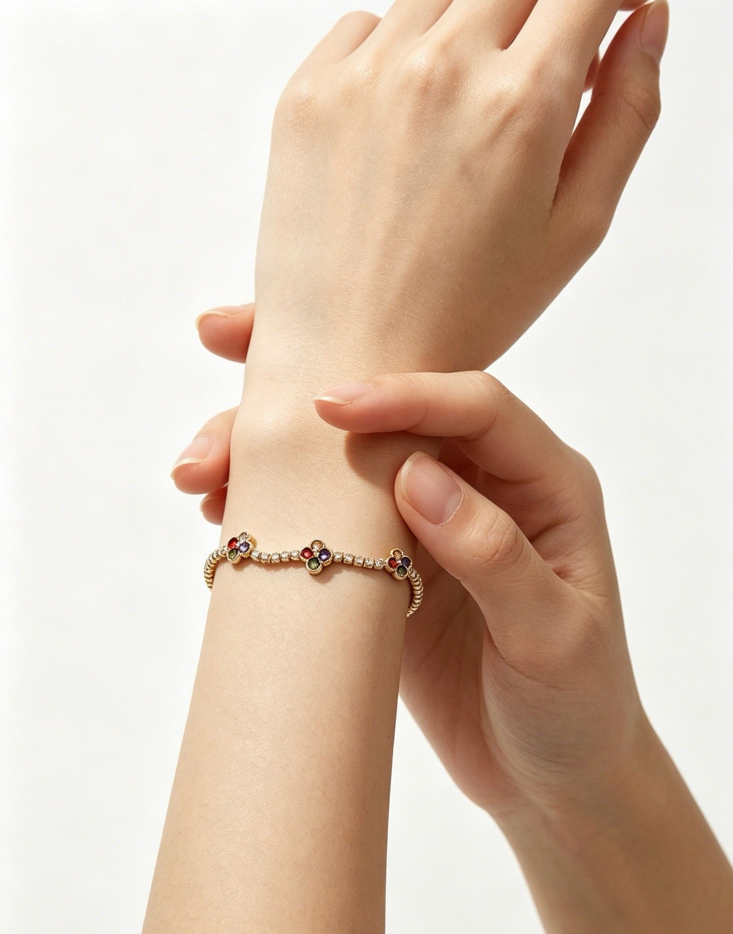 Van Cleef & Arpels-style Clover Bracelet