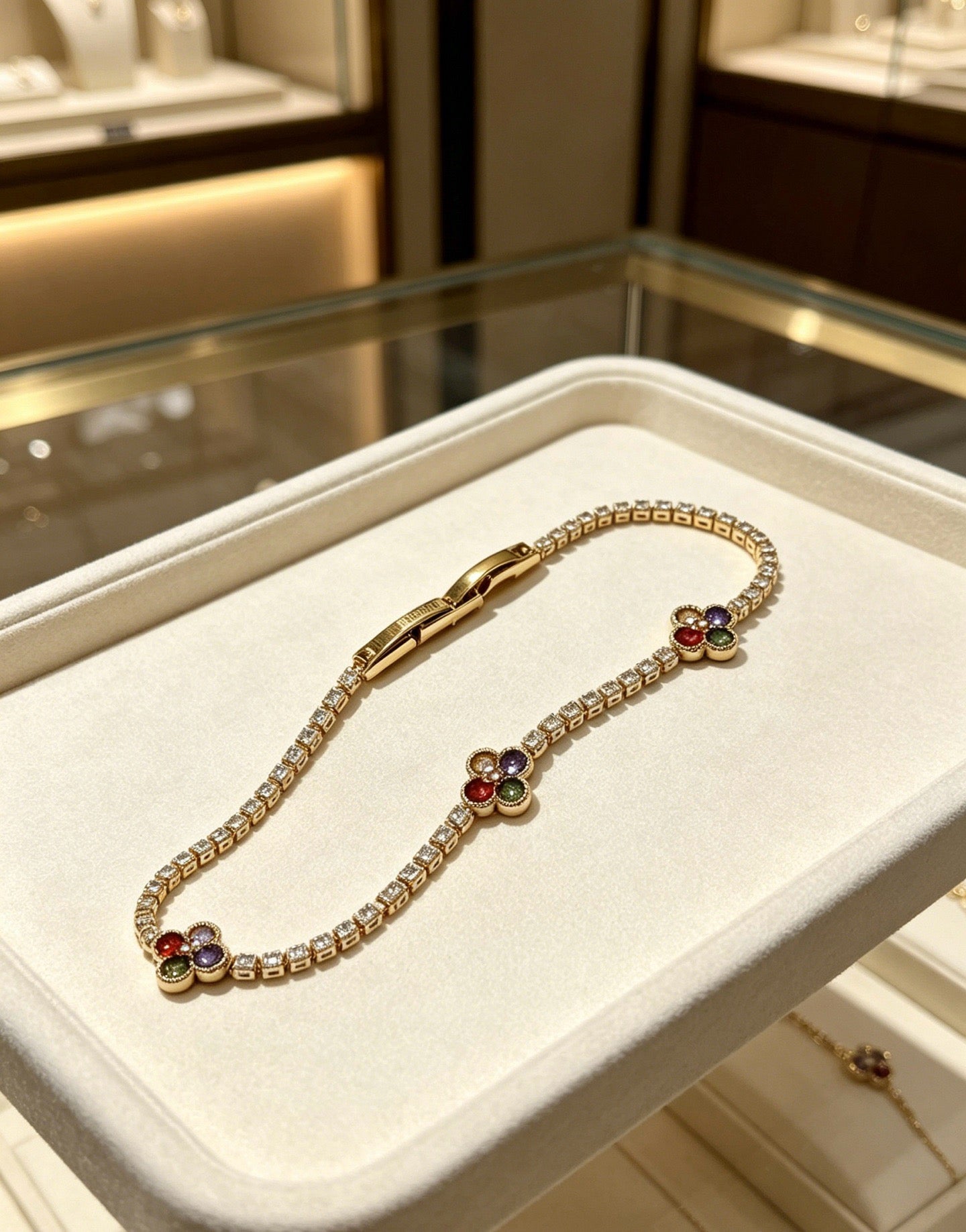 Van Cleef & Arpels-style Clover Bracelet