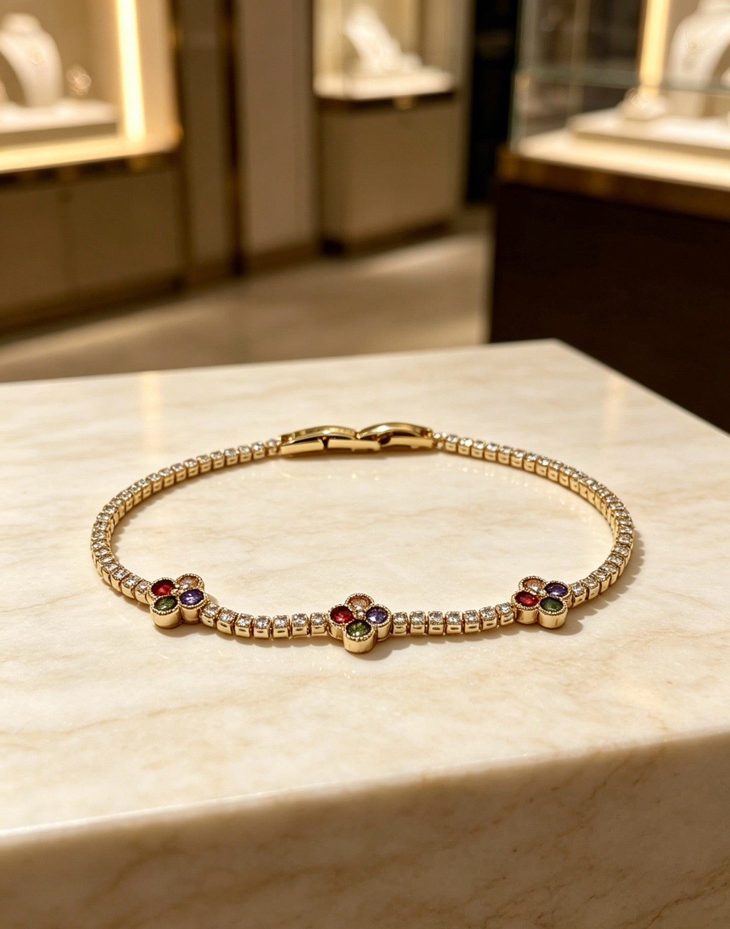 Van Cleef & Arpels-style Clover Bracelet