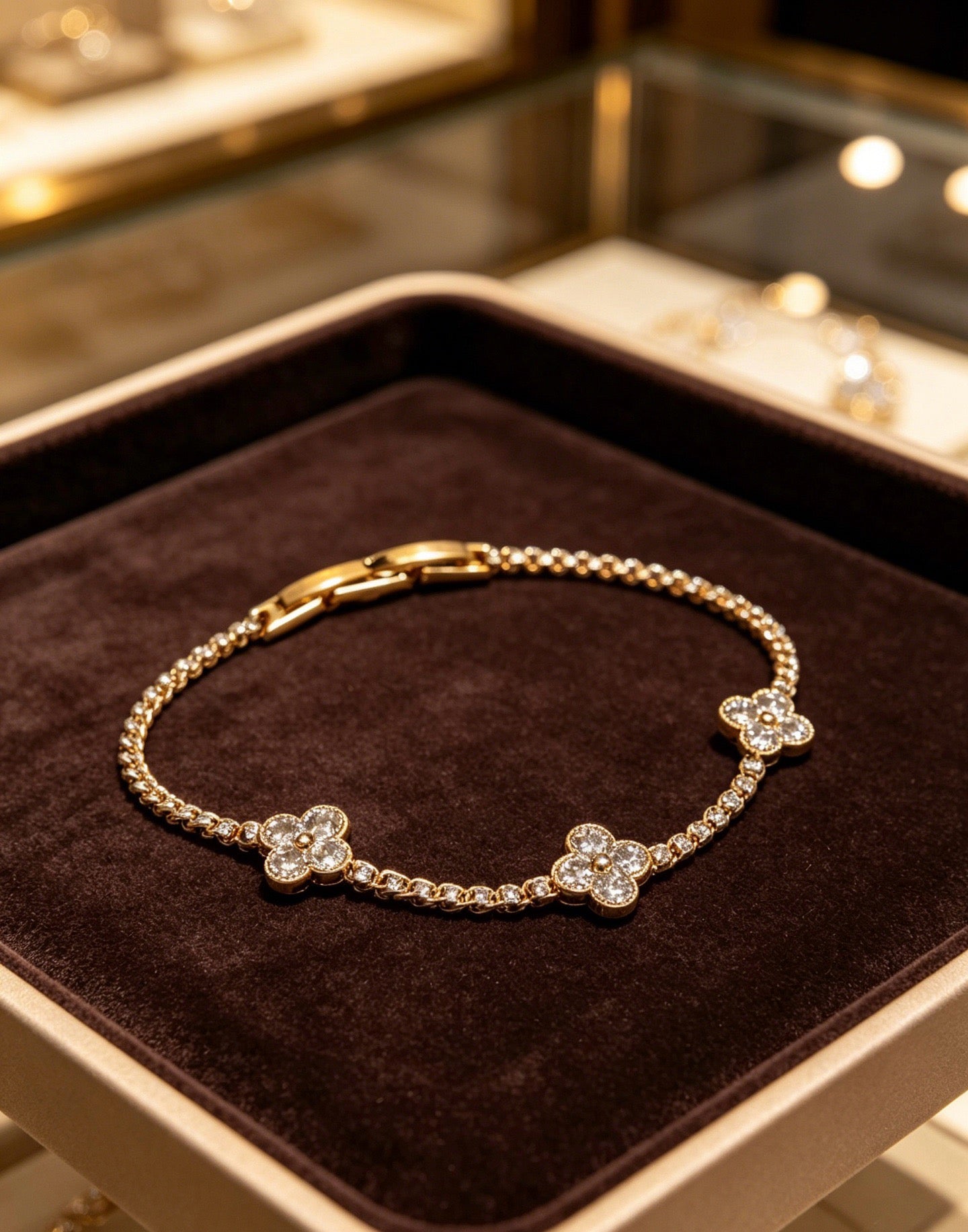 Van Cleef & Arpels-style Clover Bracelet