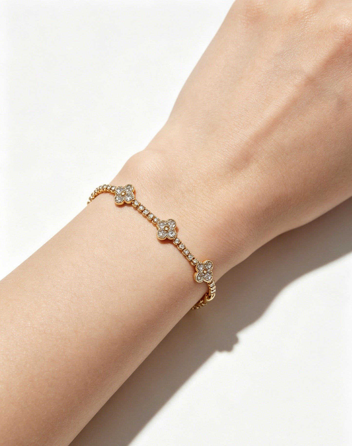 Van Cleef & Arpels-style Clover Bracelet
