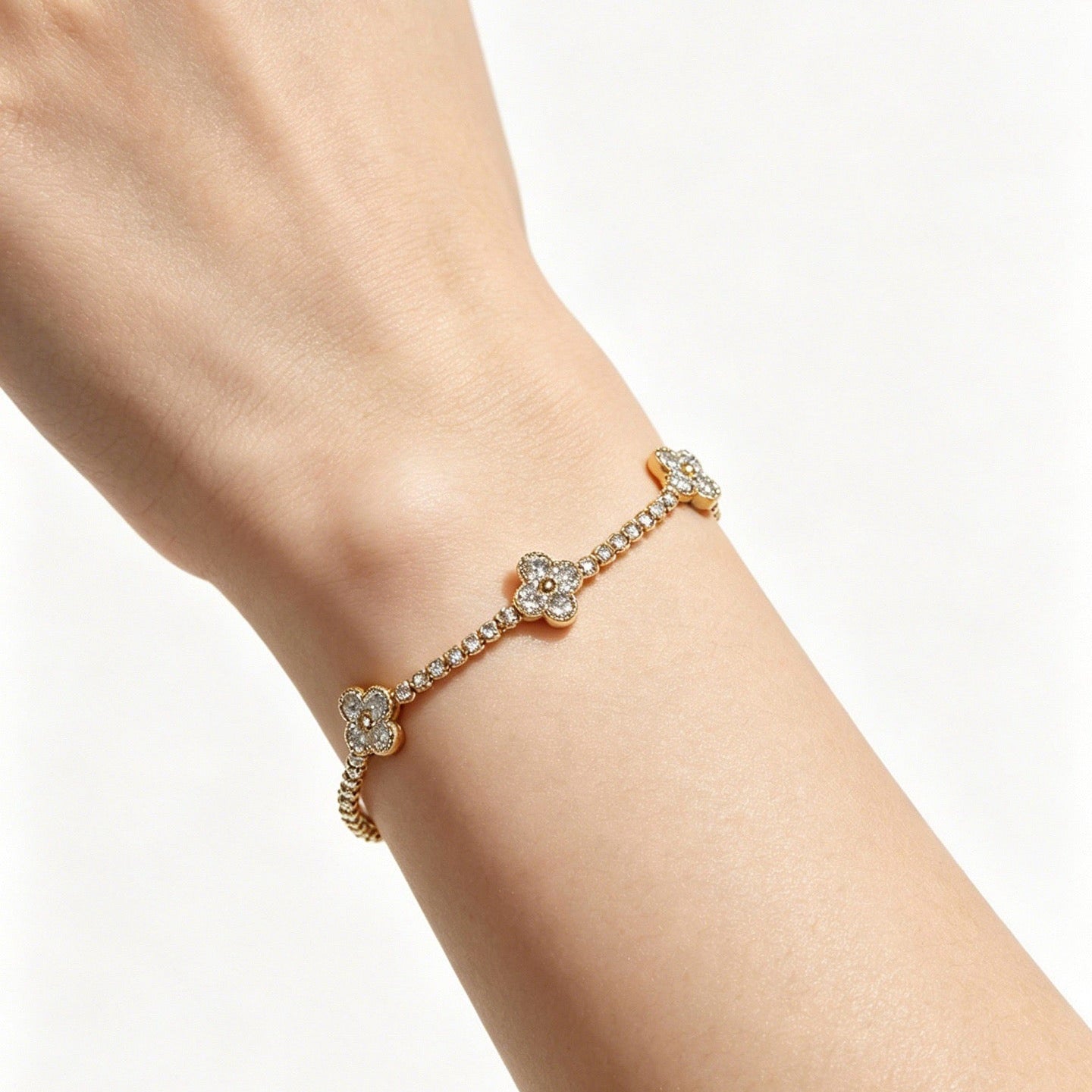 Van Cleef & Arpels-style Clover Bracelet