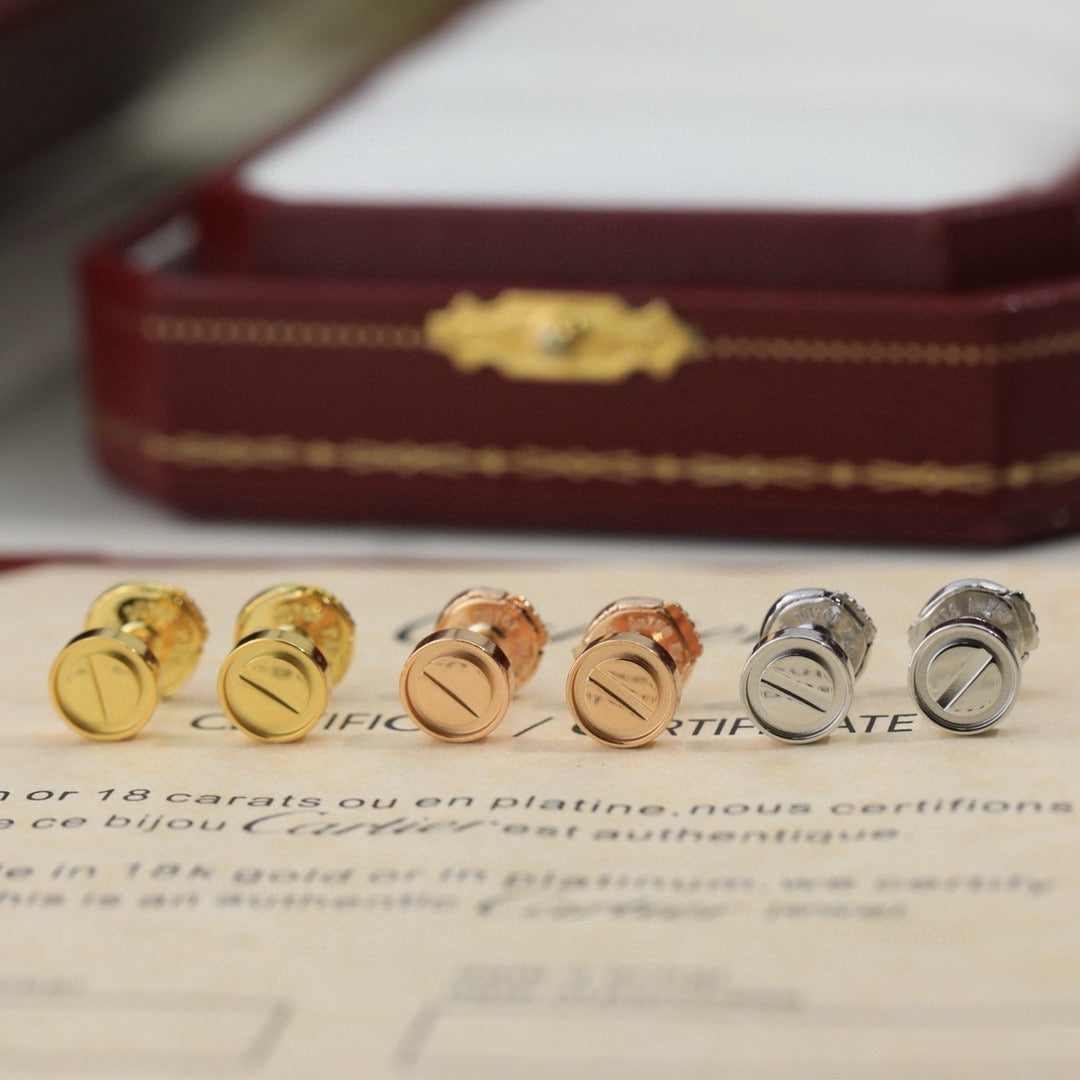 Cartier Screw-Style Stud Earrings