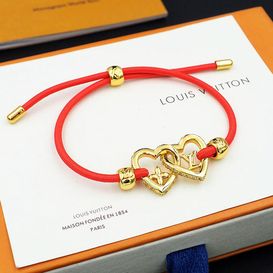 18K Louis Vuitton My Love Red Bracelet