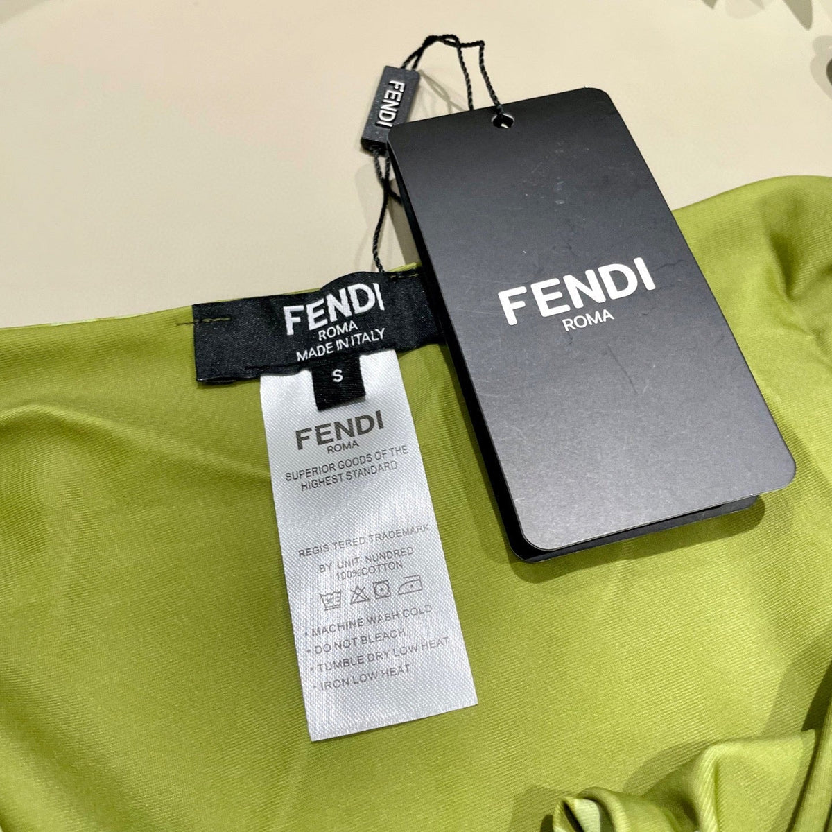 FENDI BIKINI 25S TWO PIECE IN GREEN 742660