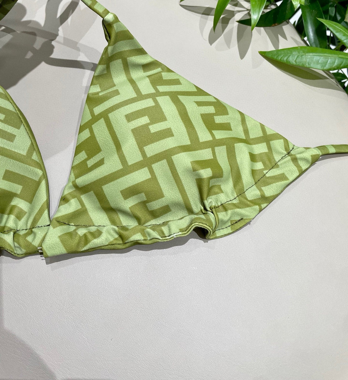 FENDI BIKINI 25S TWO PIECE IN GREEN 742660