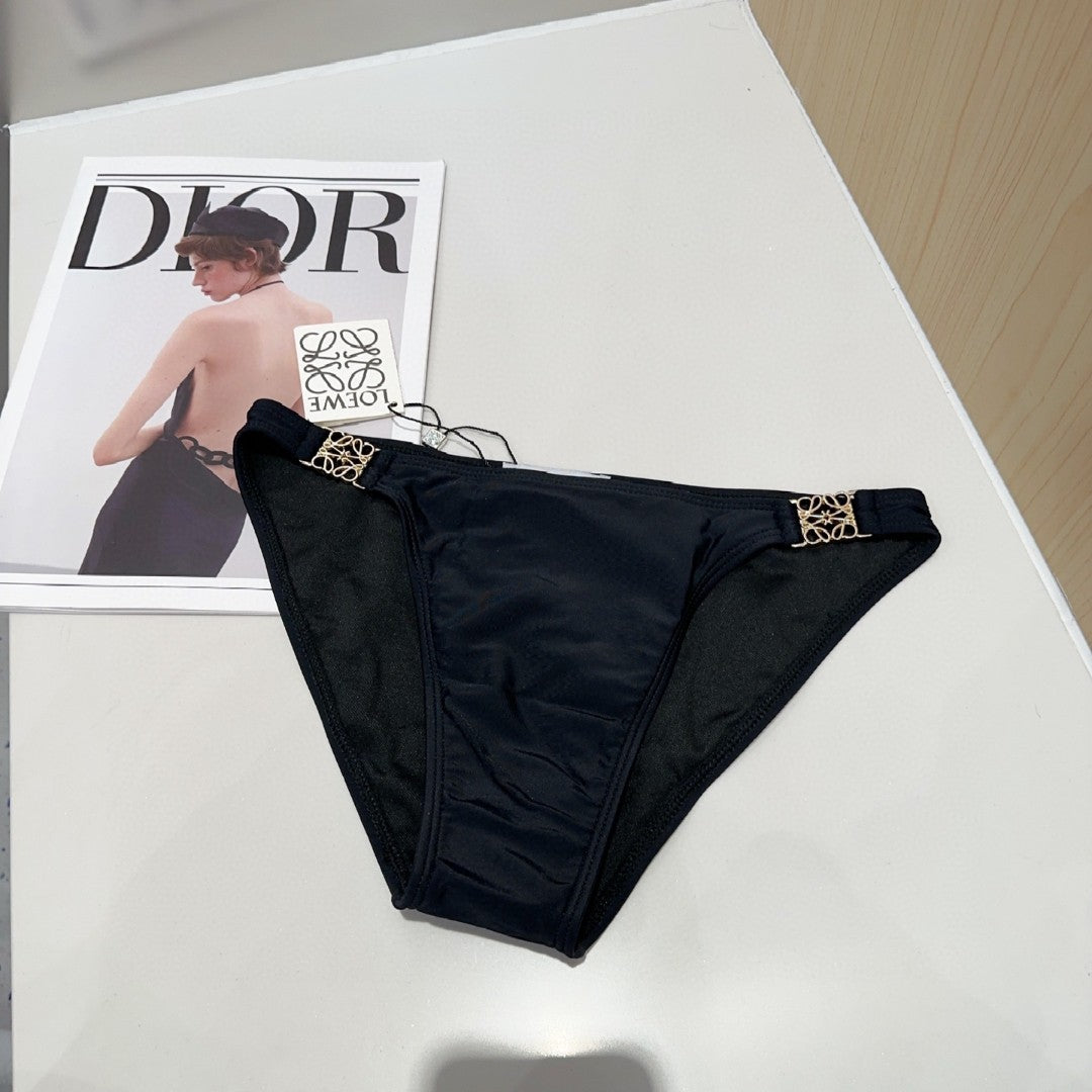 LOEWE BIKINI 25S TWO PIECE IN BLACK FULL 742673