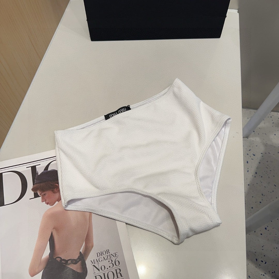 MIUMIU BIKINI 25S TWO PIECE IN WHITE 742670