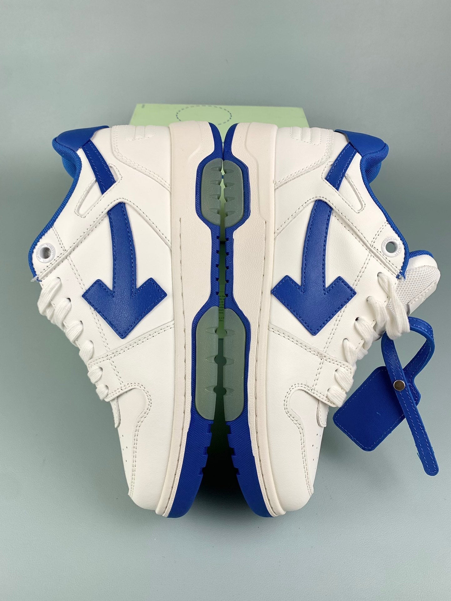 Off  White/Blue Sneakers (Runs half a size small)