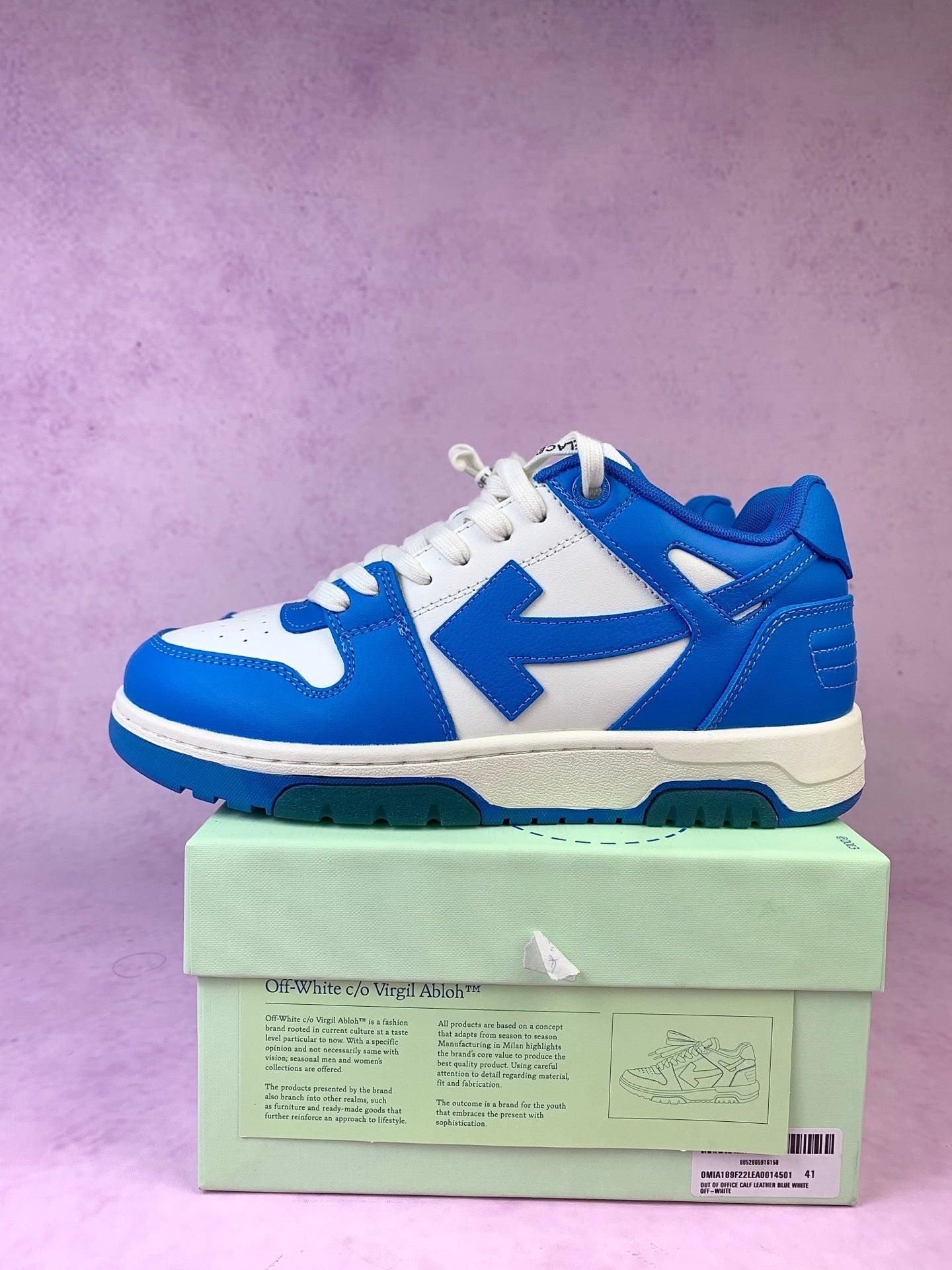 Off  Blue Arrow Sneakers