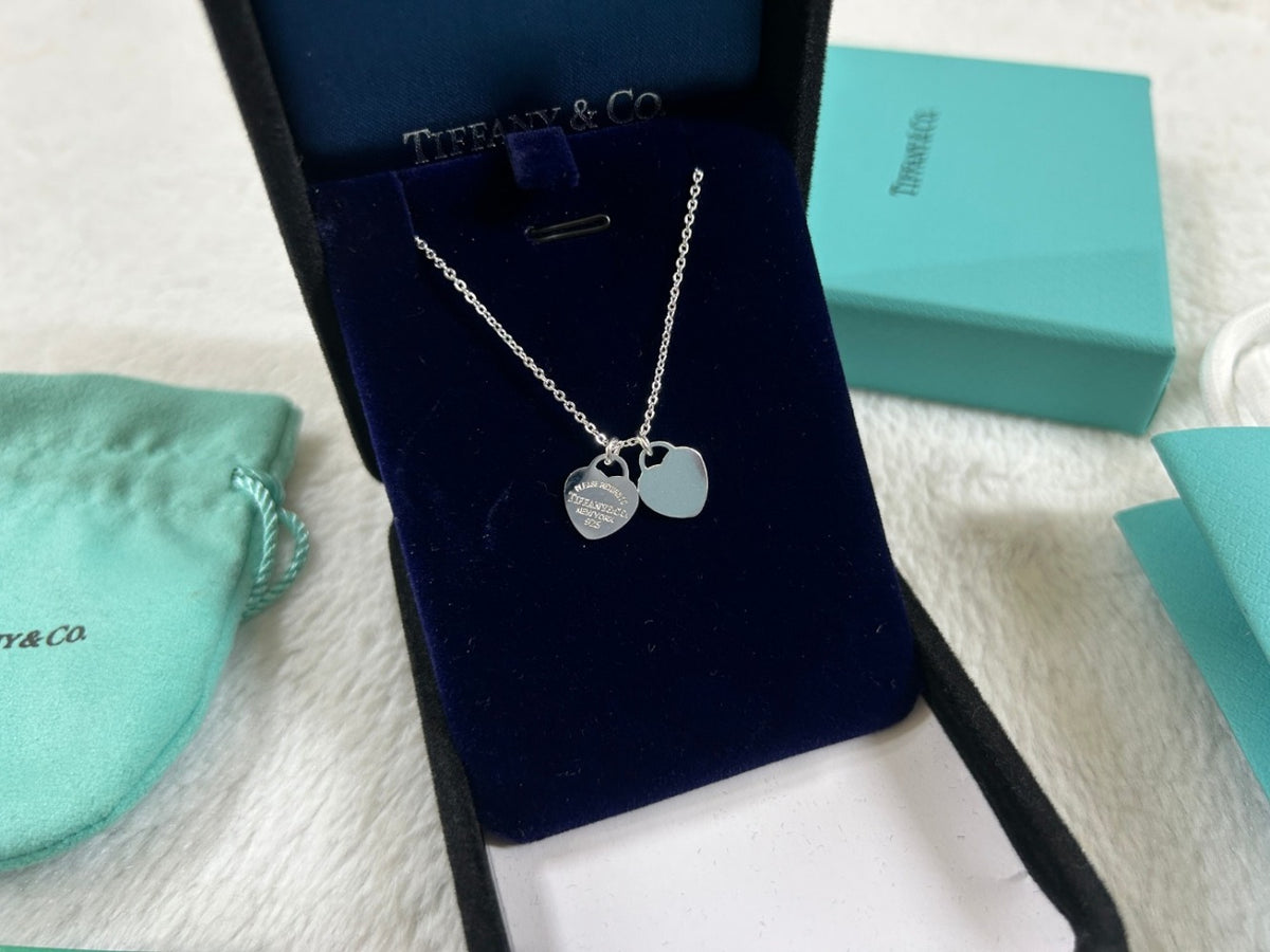 Tiffany & Co. Heart Double Heart Necklace