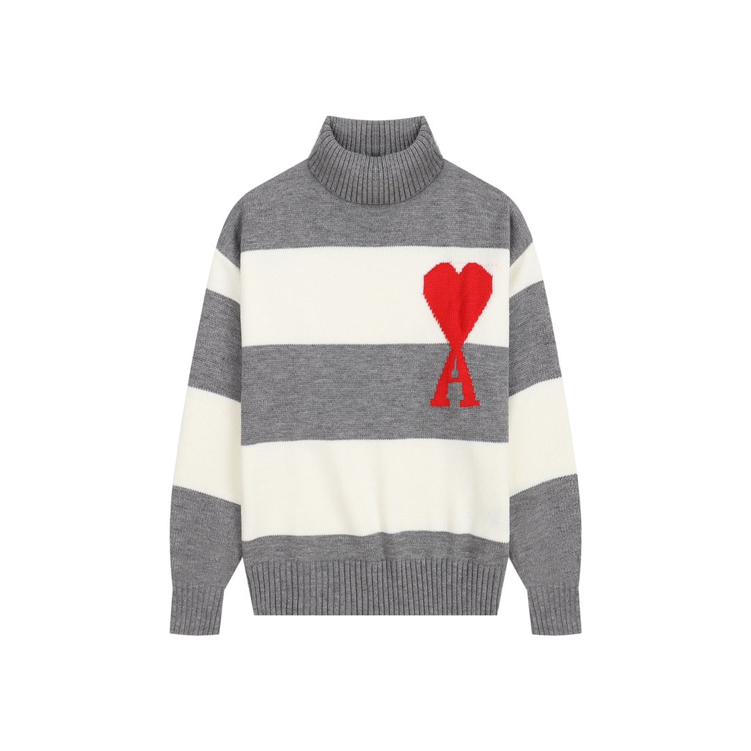 AMI PARIS Cotton and wool sweater