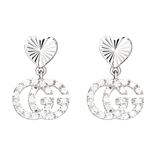 Gucci Crystal Double G Earrings