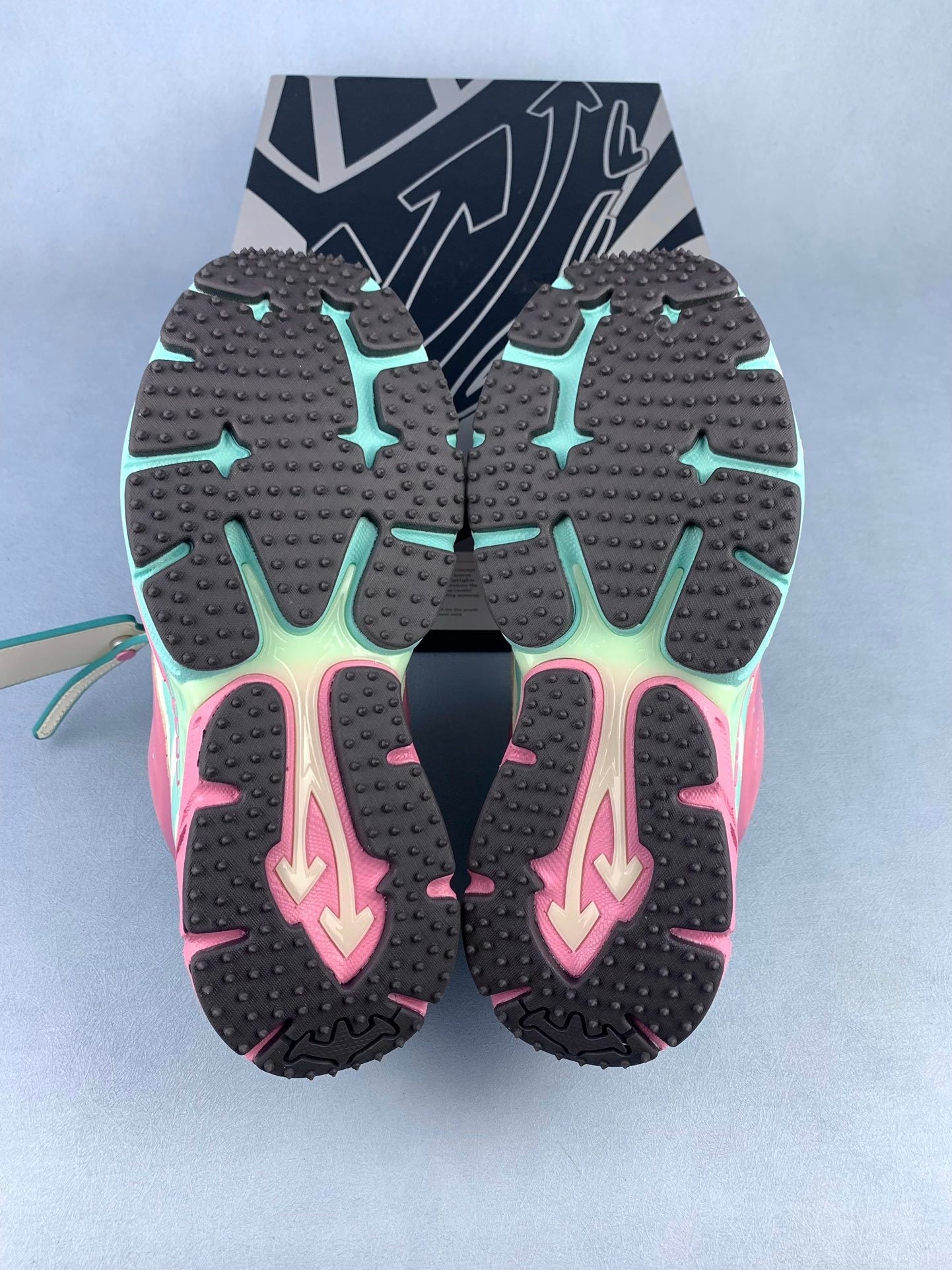 Off  Pink and Blue Sneakers