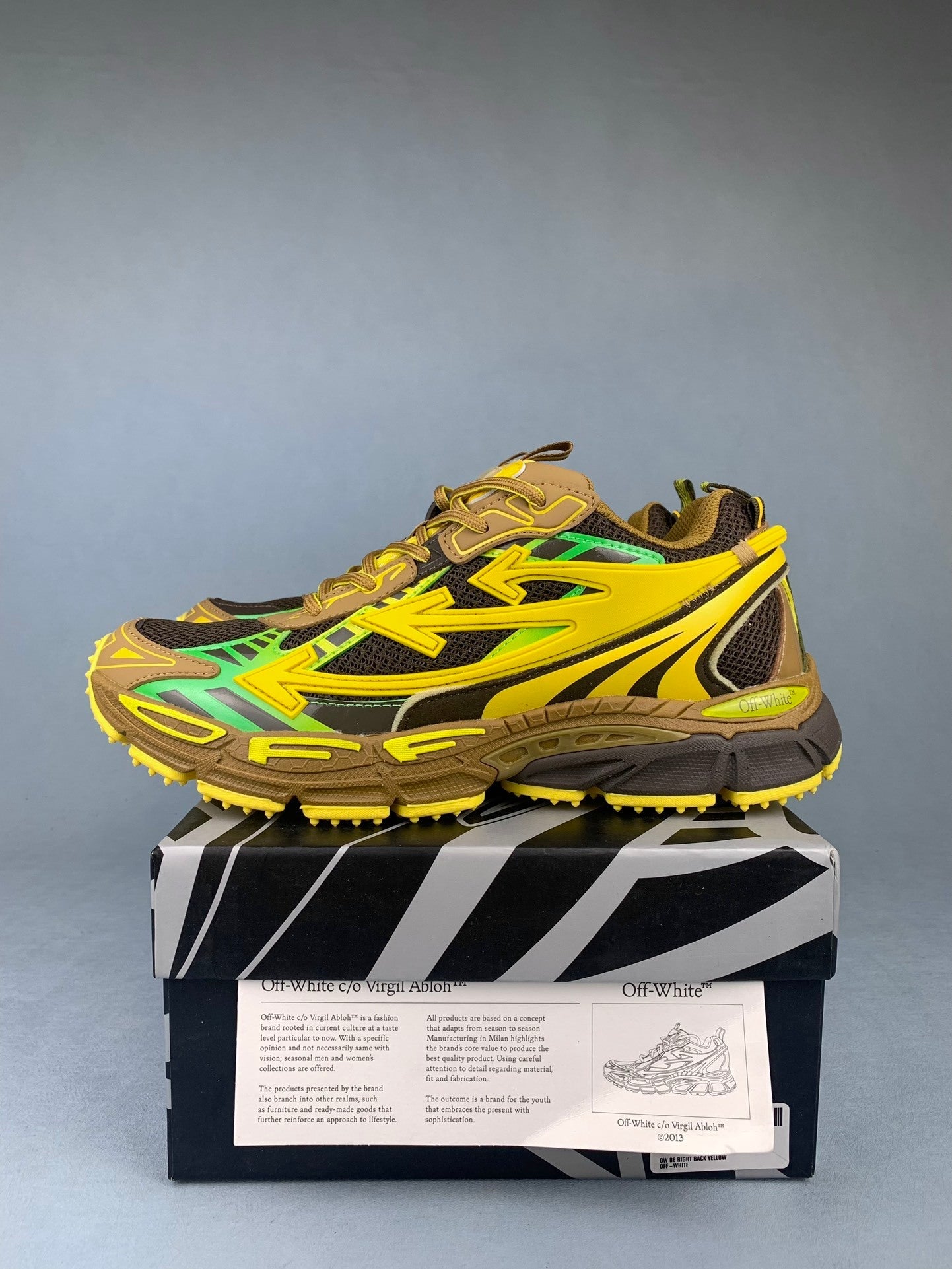 Off  yellow sneakers