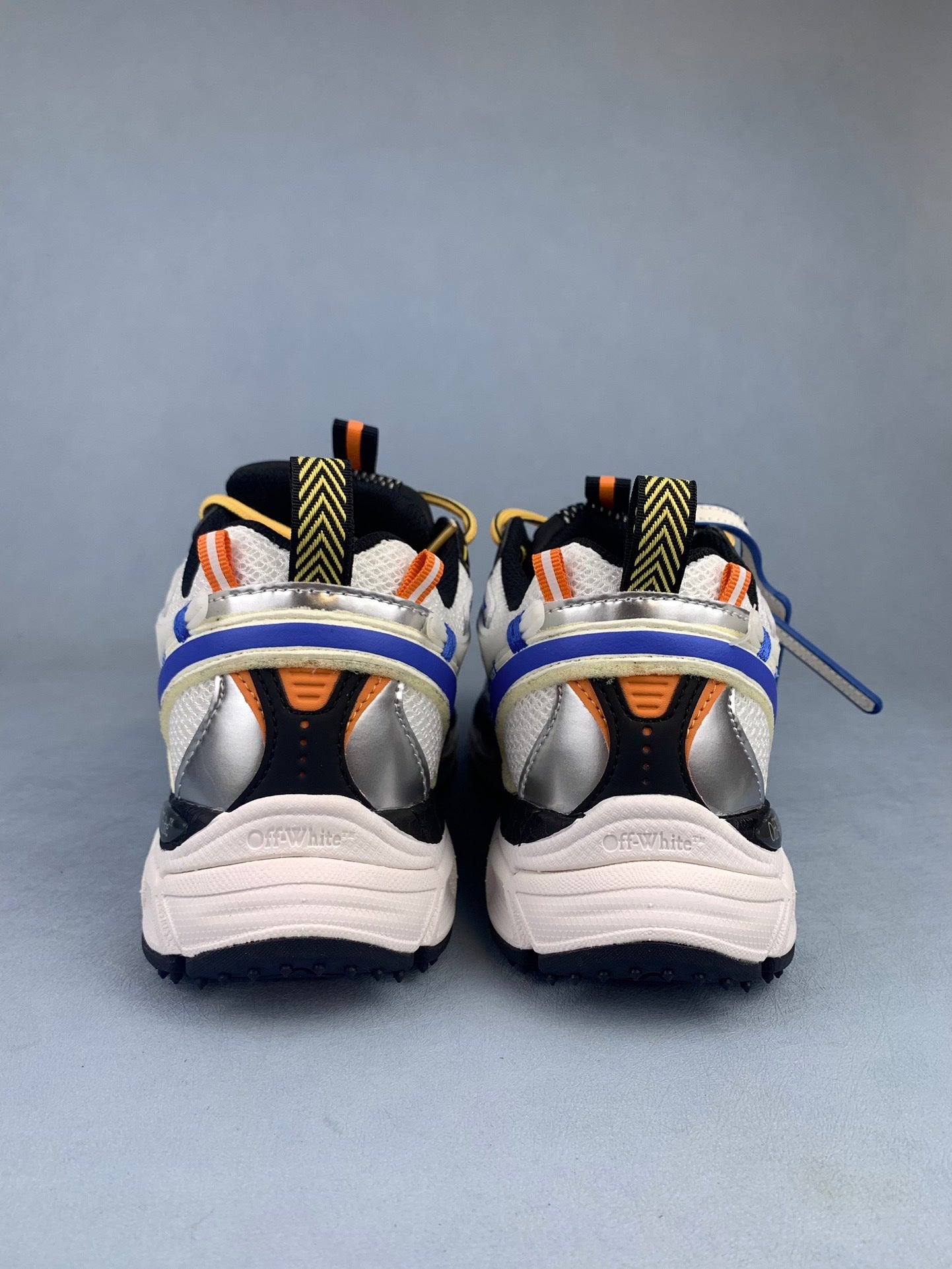 Off   White and Blue Sneakers