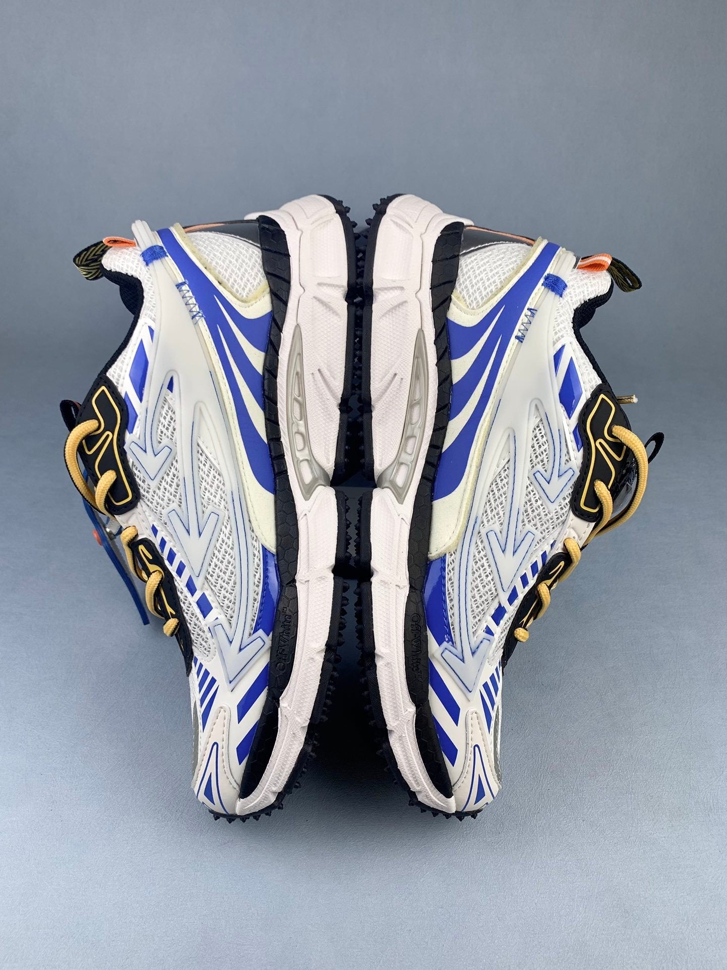 Off   White and Blue Sneakers