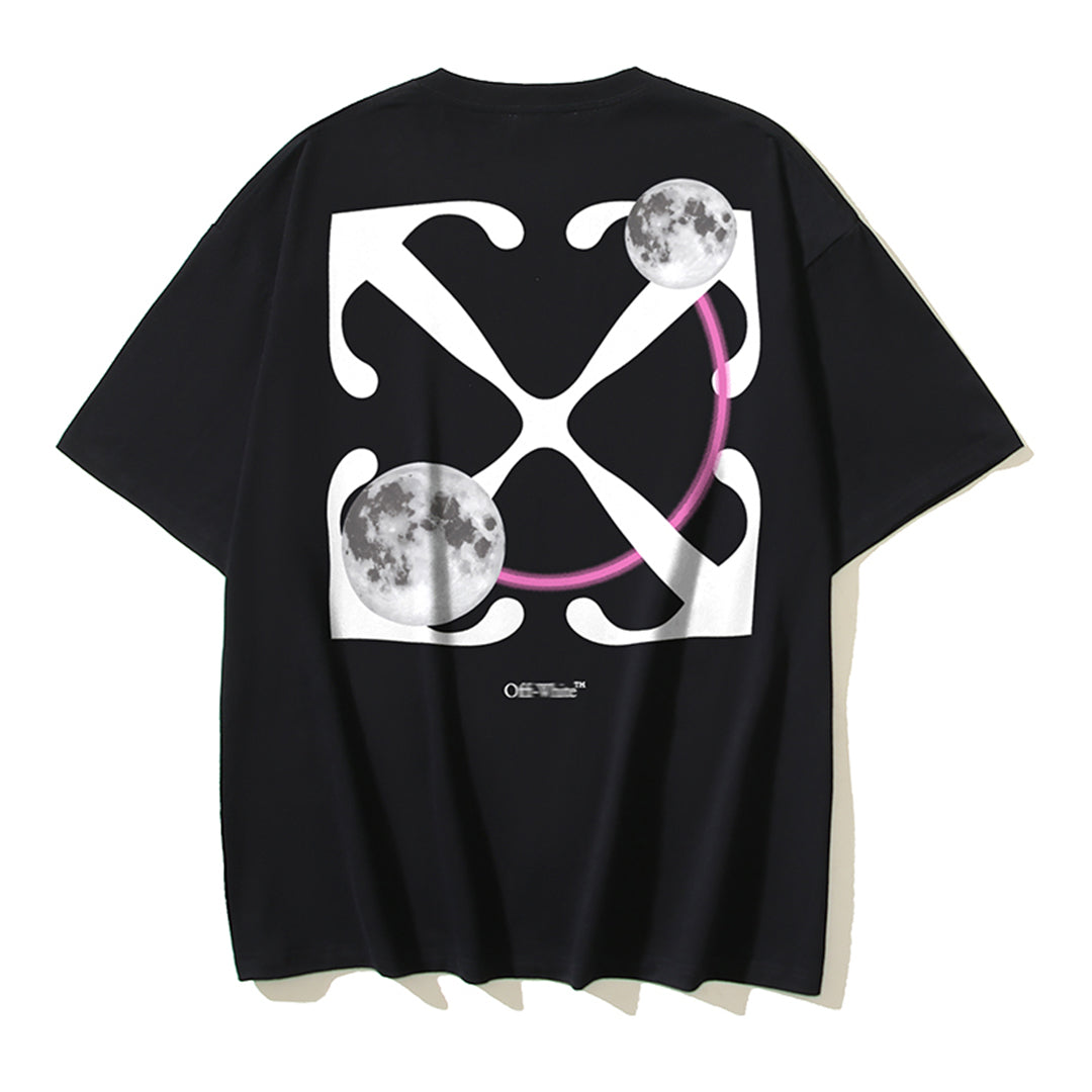 OFF Moon Print T-shirt