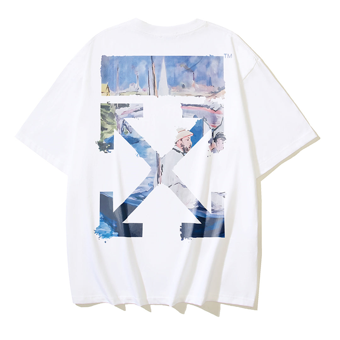 OFF Arrow logo print T-shirt