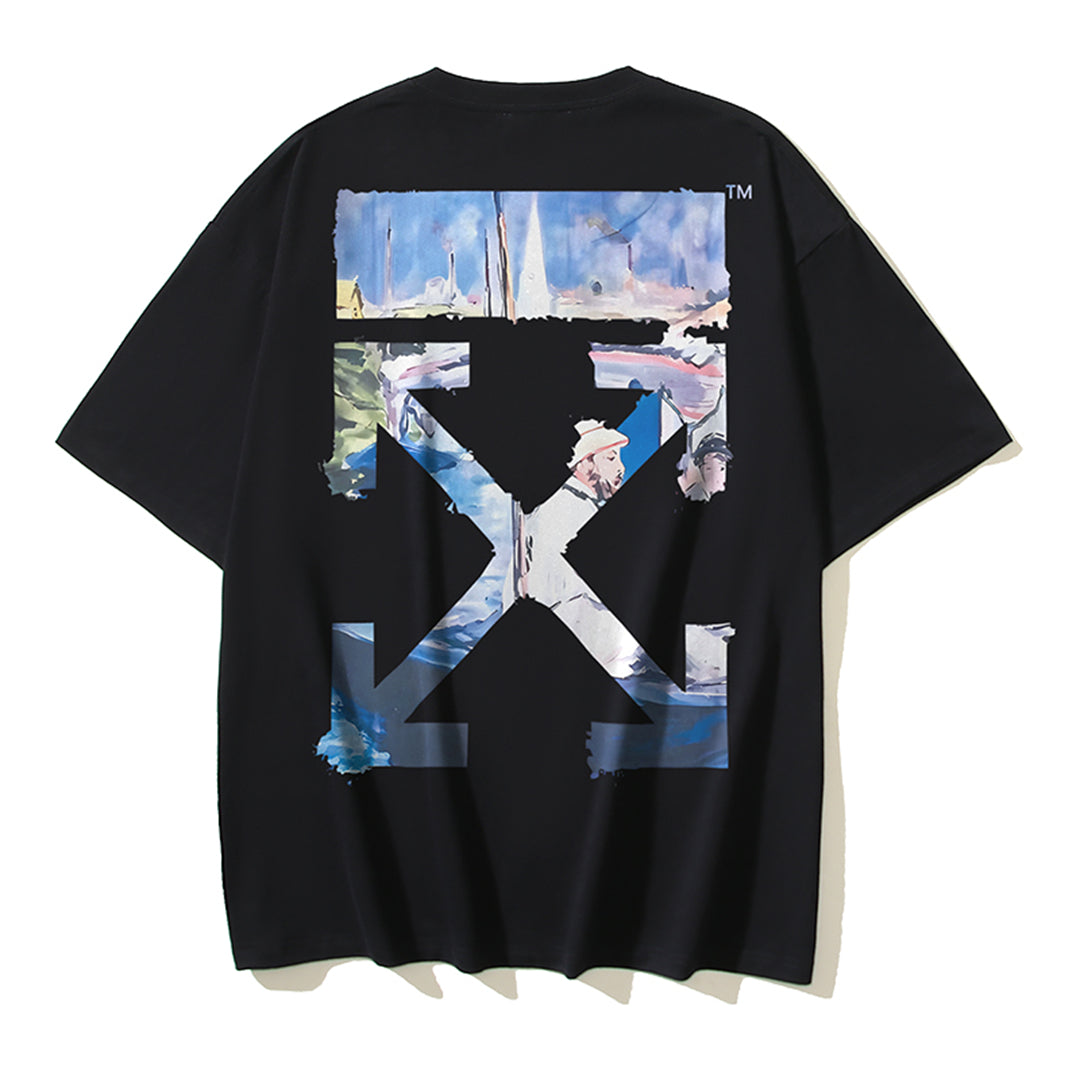OFF Arrow logo print T-shirt