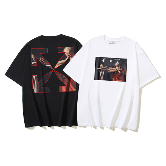 OFF Arrow Logo Cotton T-shirt-1020