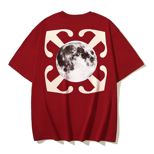 OFF Moon Print T-shirt