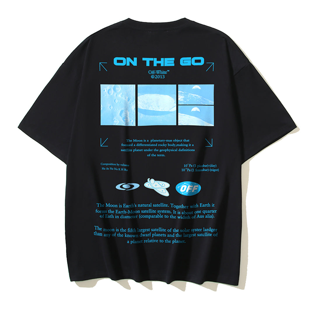OFF Moon Print T-shirt