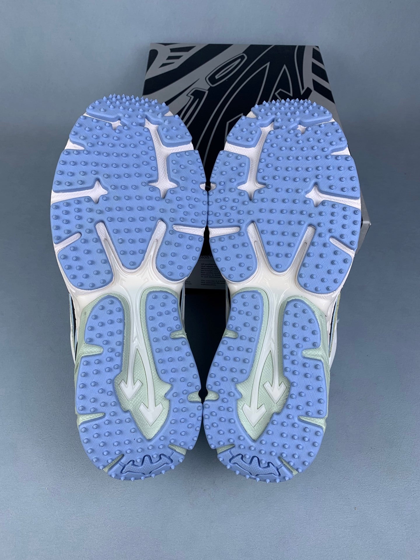 Off   White and Blue Sneakers