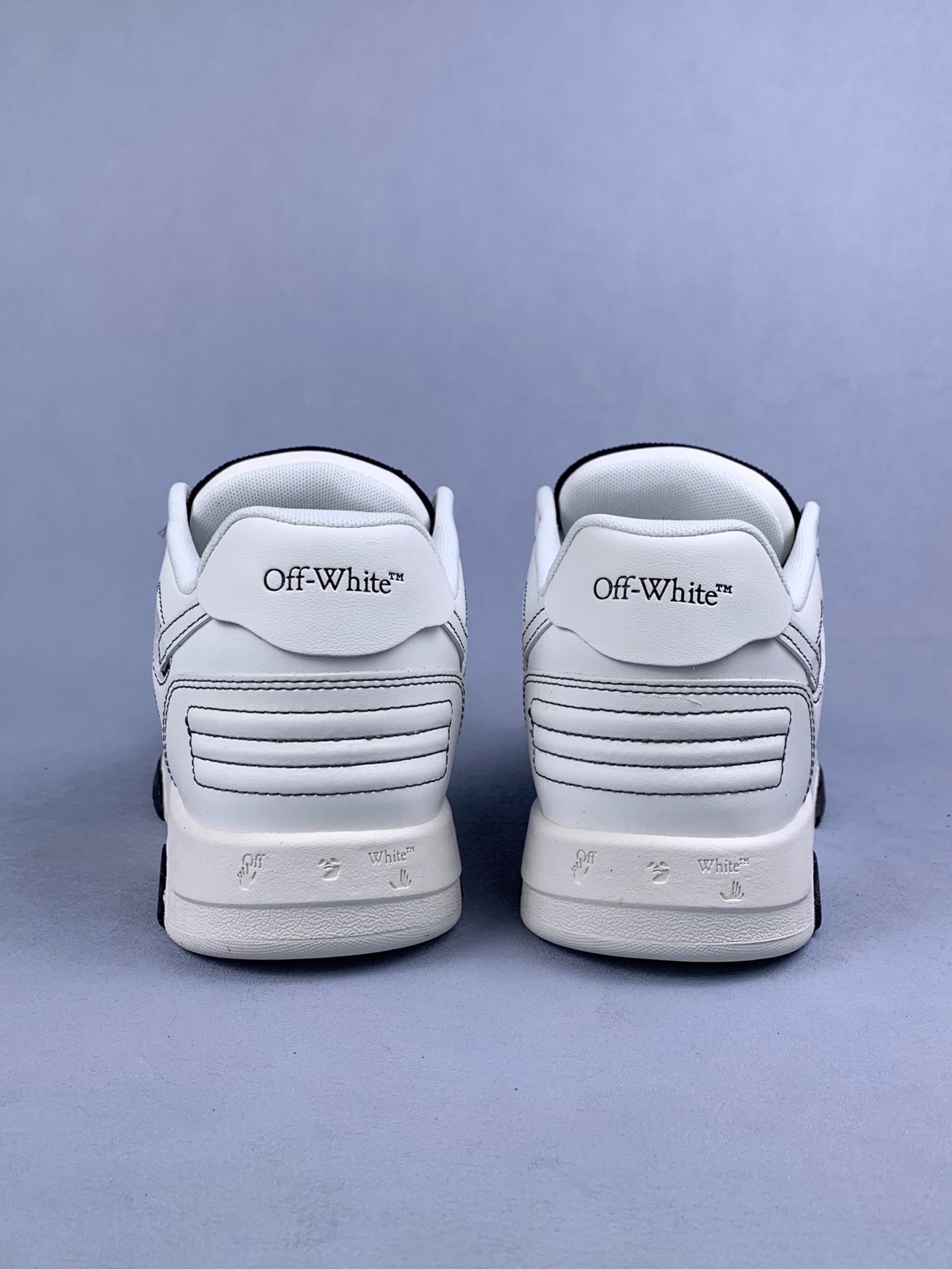 Off  White and Black Sneakers