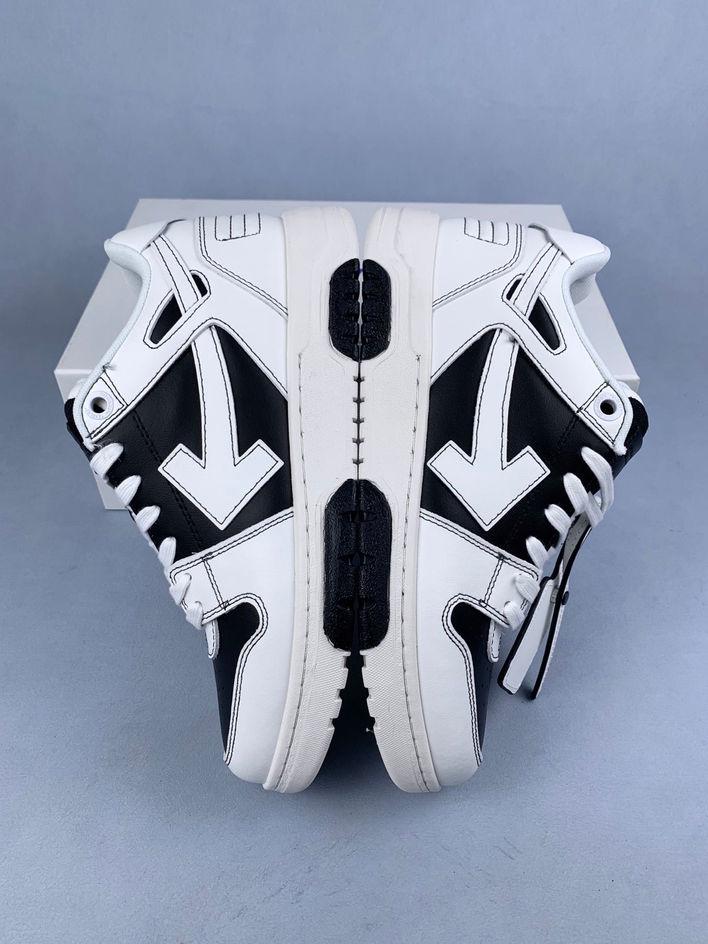 Off  White and Black Sneakers
