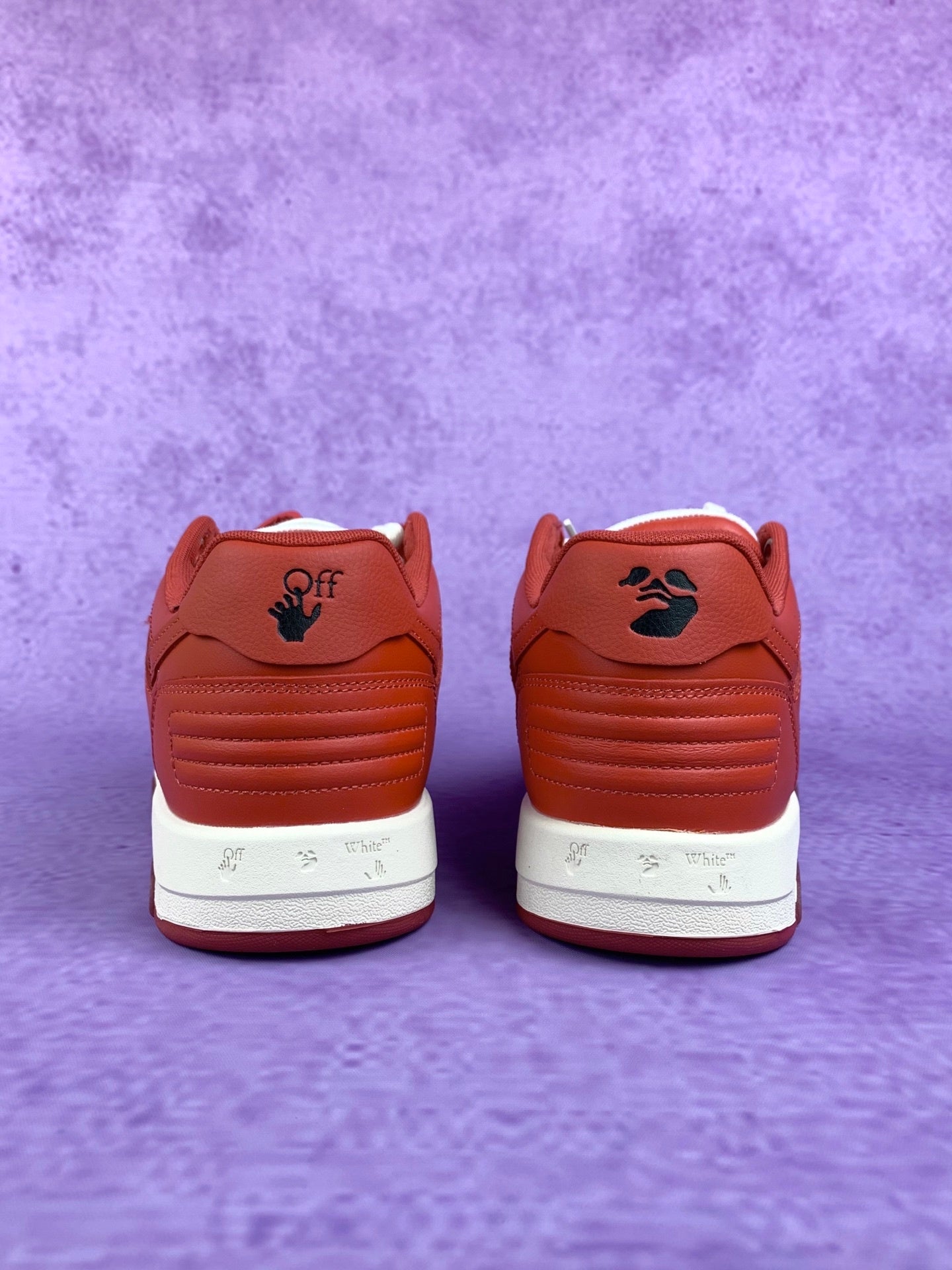 Off   Red and White Sneakers