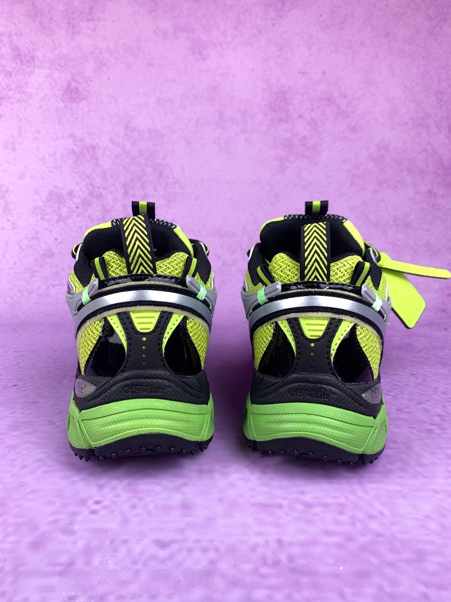 Off  Black and Green Sneakers