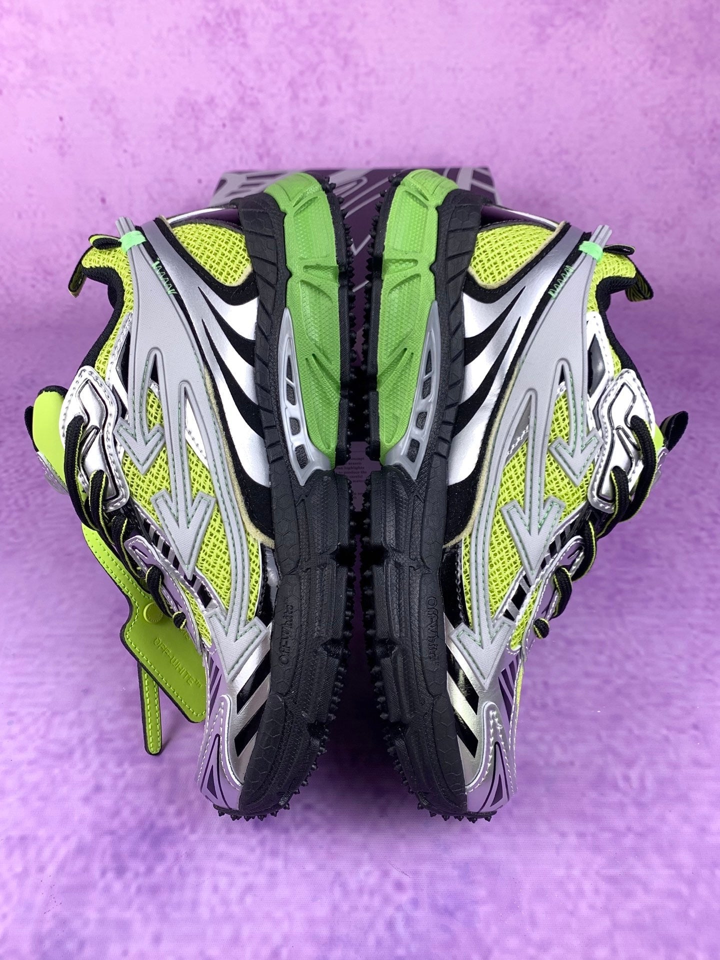 Off  Black and Green Sneakers