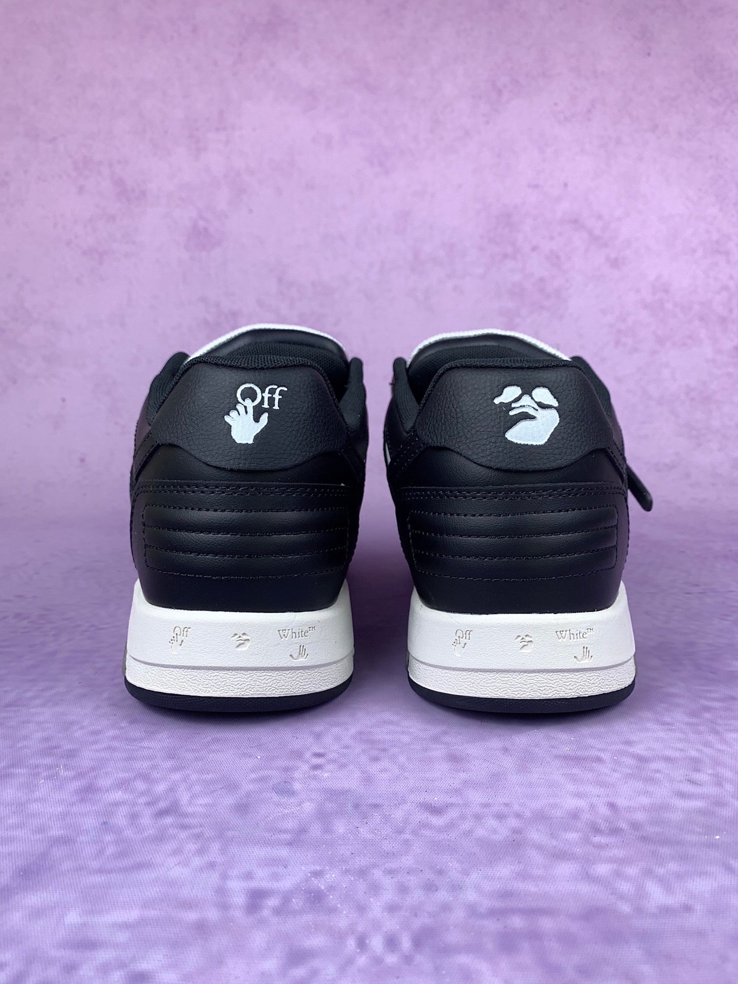 Off  Black and White Arrow Sneakers