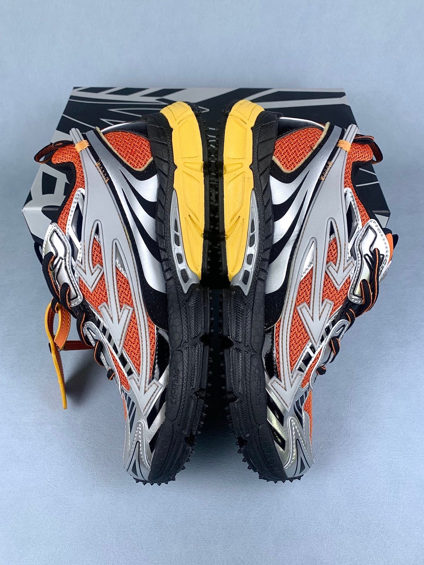 Off  Orange Arrow Sneakers