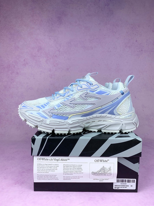 Off  White and Blue Arrow Sneakers
